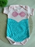 Body Temático Personagens Sereia Ariel - Bebê Menina - Mesversário