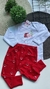 Conjunto de Bebê Menina - 3 peças -Vermelho na internet
