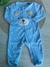Macacão Manga Longa Estampando com Zíper - Azul Doguinho