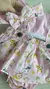 Romper Jardineira com Saia Bebê Menina Safari Rosa - comprar online