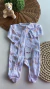 Macacão Com Zíper de Bebê Menina - Estampado - Vila do Bebê