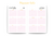 Planner Brochura A5 - Xadrez Rosa - Etra studios