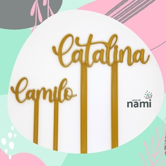 Nombres - Toppers para tortas