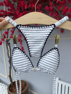 CORTININHA + CALCINHA FRUFRU FIO DUPLO (CROCHÊ) - loja online