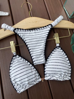 CORTININHA + CALCINHA FRUFRU FIO DUPLO (CROCHÊ) - comprar online