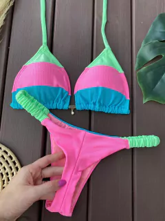 CORTININHA + CALCINHA FITA FRUFRU FIO DUPLO na internet