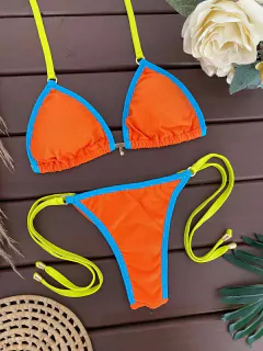 CORTININHA + CALCINHA TIRINHA FIO DUPLO