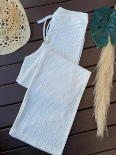 CALÇA GRINGA RENDADA (OFF WHITE) - comprar online