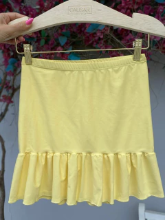SAIA BABADO (AMARELO MANTEIGA) - comprar online