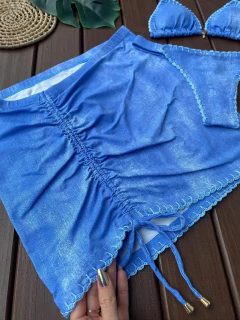 SAIA FRANZIDINHA (JEANS COM CROCHÊ)