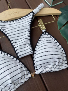 CORTININHA + CALCINHA FRUFRU FIO DUPLO (CROCHÊ) - CAUSAR moda praia