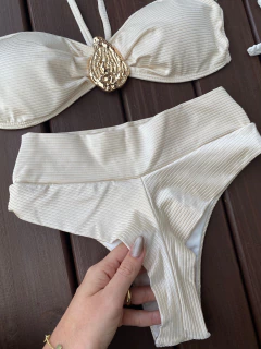 TOMARA QUE CAIA GOTA + CALCINHA CÓS NATI FIO DUPLO (OFF WHITE) - comprar online