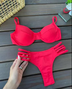 MEIA TAÇA + CALCINHA 4 TIRAS FIO DUPLO