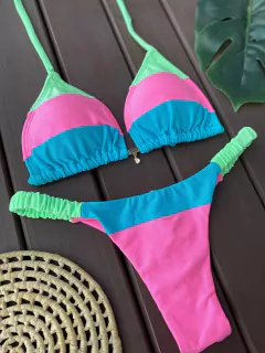 CORTININHA + CALCINHA FITA FRUFRU FIO DUPLO