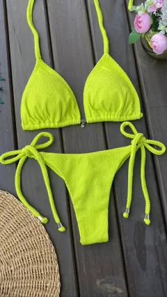 CORTININHA +CALCINHA AMARRADINHA FIO DUPLO