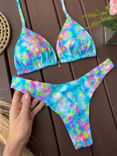 CORTININHA + CALCINHA ASA DELTA FIO DUPLO