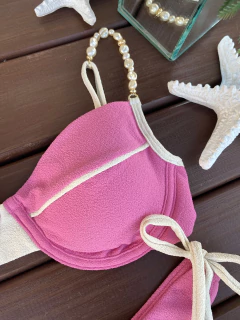 MEIA TAÇA + CALCINHA REGULAGEM FIO DUPLO (ALÇAS EM PÉROLA) - loja online