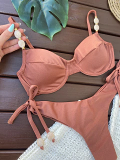 MEIA TAÇA +CALCINHA REGULAGEM FIO DUPLO (COR BRONZE) - CAUSAR moda praia