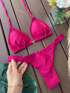 CORTININHA BALI + CALCINHA FITA LARGA FIO DUPLO (MARSALA)