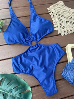 Maiô decotado argola fio duplo (marinho)