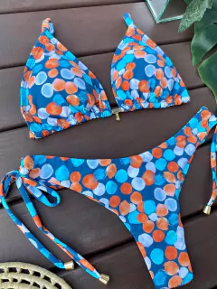 CORTININHA + CALCINHA REGULGEM FIO DUPLO - comprar online