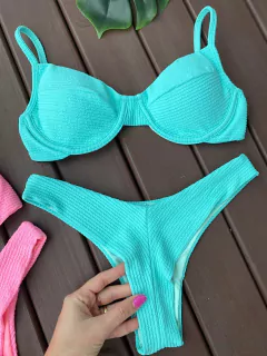 MEIA TAÇA + CALCINHA ASA DELTA FIO DUPLO (VERDE ÁGUA)