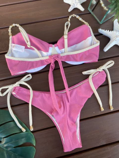 Imagem do MEIA TAÇA + CALCINHA REGULAGEM FIO DUPLO (ALÇAS EM PÉROLA)