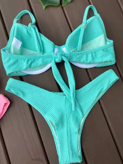 MEIA TAÇA + CALCINHA ASA DELTA FIO DUPLO (VERDE ÁGUA) - comprar online