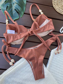 MEIA TAÇA +CALCINHA REGULAGEM FIO DUPLO (COR BRONZE) - loja online