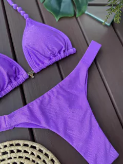 CORTININHA BALI + CALCINHA FITA LARGA FIO DUPLO (ROXO) - loja online