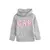 Imagem do BLUSA DE MOLETOM GAP CANGURU CINZA COM LOGOTIPO ROSA BORDADO KIDS MENINA