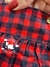 Conjunto, Salopete Vestido Carter’s De Veludo Vermelho Xadrez 3 peças - Use MiMa’s 