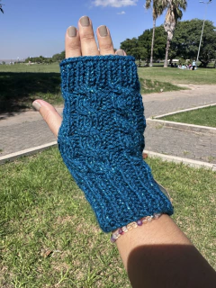 Mitones Glitter - Azules - comprar online