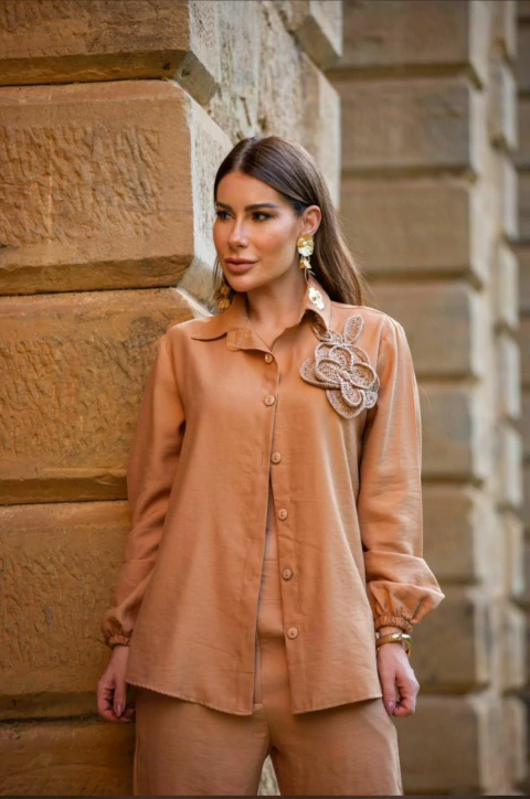 Camisa Prically Bordada