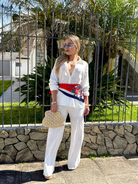 Conjunto Linho Camisa e Calça