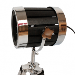 Lámpara de Pie Tripode negro y plata 70mm - comprar online