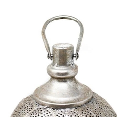 Lampara mesa plata espera Marruecos 21X32cm - comprar online