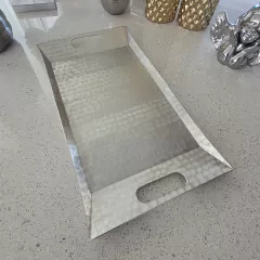 Imagen de Bandeja Peltre Rectangular Aluminio 47x25cm