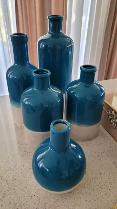 Imagen de Botellon Duo Azul Turquesa 20x10cm 57282