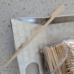 Setx100 Pinchos Para Picada Bamboo 15cm - kazaru