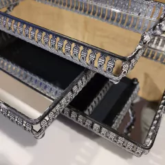 Carrousel Setx3 Bandejas espejadas rectangulares con asas en internet