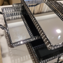 Imagen de Carrousel Setx3 Bandejas espejadas rectangulares con asas