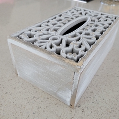 MISURA Caja pañuelos descartables madera blanca calada en internet