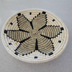 Centro Flor de fibra natural flor grande 46cm - kazaru