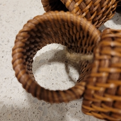 Servilletero Anillo Rattan tostado - comprar online