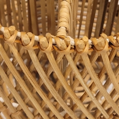 Cubiertero rattan palitos cruzados porta cubiertos - comprar online