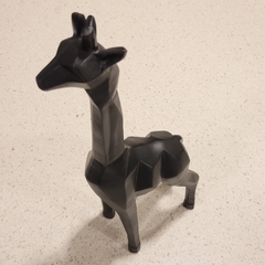 Imagen de Jirafa figura negra 16x7x33 cm