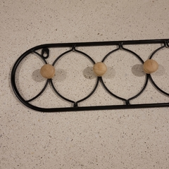 Perchero Metalico con Madera 5 Perchas - tienda online