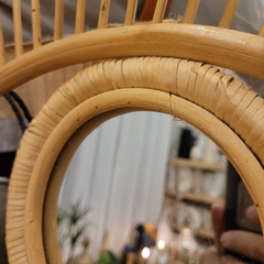 Imagen de Espejo de rattan diseño de ojo 54cm
