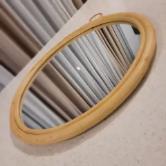 Espejo de Ratan en una pieza 51cm - comprar online